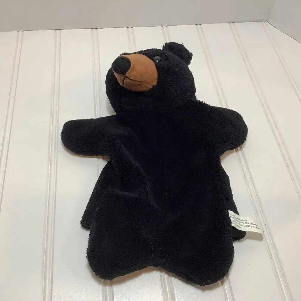 Proud Toy Fty Zhuhai Brown Monkey and Black Bear Puppet Plush stuffed Animal